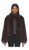 Et Ochs Yates Combo Jacket In Brown