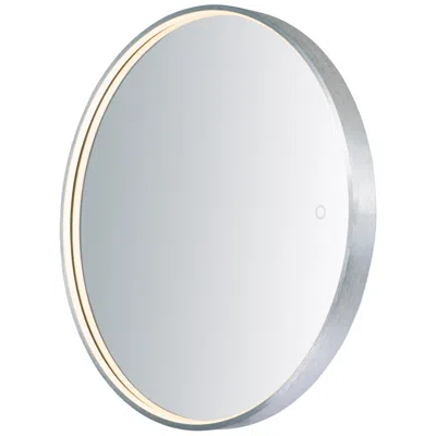 Et2 27.5" Round Modern Wall Mirror With Led Light