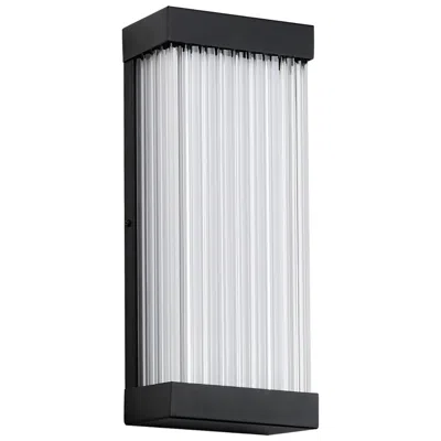 Et2 Acropolis 14" Black Led Outdoor Sconce