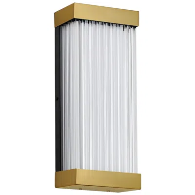 Et2 Acropolis 14" Natural Aged Brass Led Outdoor Sconce