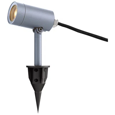 Et2 Alumilux 8" High Satin Aluminum Led Pathway Spot Light In Blue