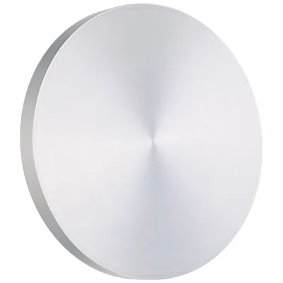 Et2 Alumilux: Dish 6 3/4" Wide Satin Aluminum Led Outdoor Wall Sconce