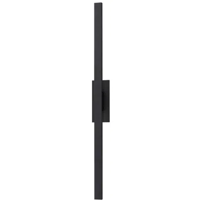 Et2 Alumilux Line 51" High Black Led Outdoor Wall Light