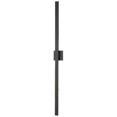 Et2 Alumilux Line 51" High Black Led Outdoor Wall Light
