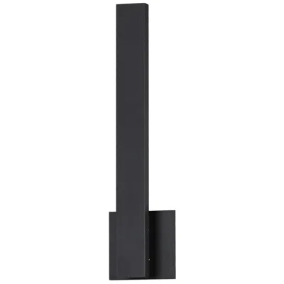 Et2 Alumilux: Line 5cct 18" Black Led Outdoor Wall Sconce