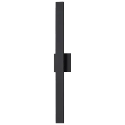 Et2 Alumilux: Line 5cct  30" Black Led Outdoor Wall Sconce