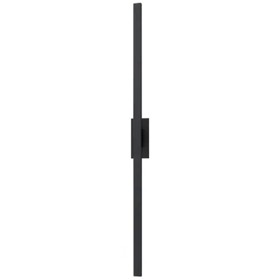 Et2 Alumilux Line 96" High Black Led Outdoor Wall Light