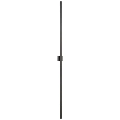 Et2 Alumilux Line 96" High Black Led Outdoor Wall Light
