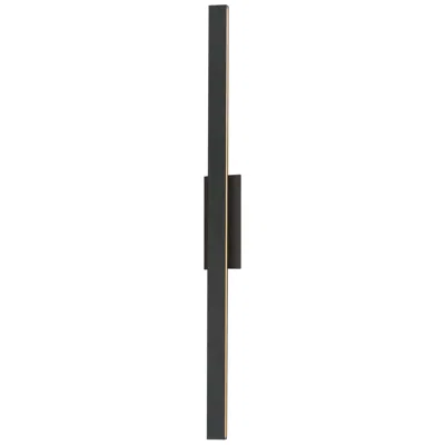 Et2 Alumilux Sideline 51" High Black Led Outdoor Wall Light