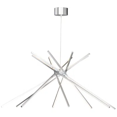 Et2 Aluminux Aster 44 1/2"w Satin Aluminum 8-light Led Pendant