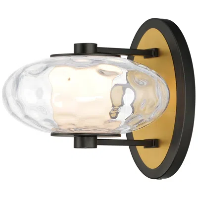 Et2 Amulet 1-light Led Wall Sconce Black / Natural Aged Brass
