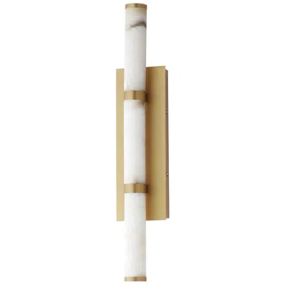 Et2 Aragon 26" High White Alabaster/gold Bath Vanity