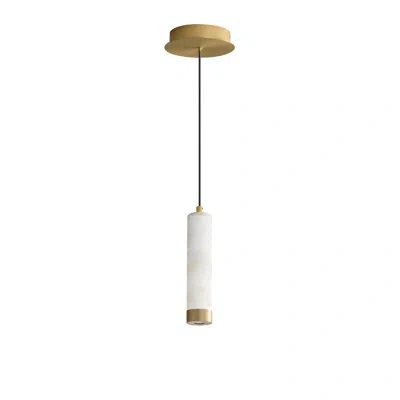 Et2 Aragon-mini Pendant In White Alabaster,gold