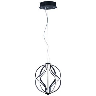 Et2 Aura 12" Wide Black Orb Led Mini Pendant