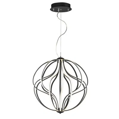 Et2 Aura 16-light 24" Wide Pendant Light In Black
