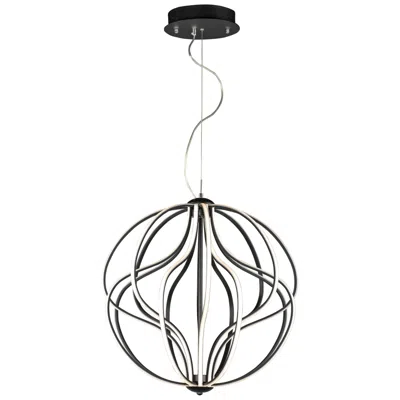Et2 Aura 24" Wide Black Led Pendant Light