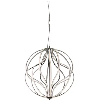 Et2 Aura 24" Wide Polished Chrome Led Pendant Light