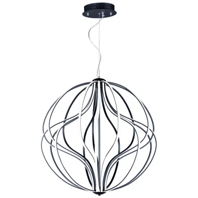 Et2 Aura 31" Wide Black Orb Led Pendant Light
