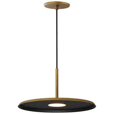 Et2 Berliner 13 3/4" Wide Antique Brass Led Pendant Light