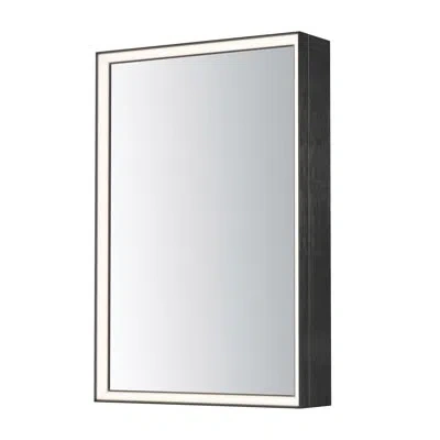 Et2 Bevel-led Mirror In Brushed Black