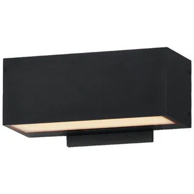 Et2 Blok 3 3/4" High Black Led Outdoor Wall Light