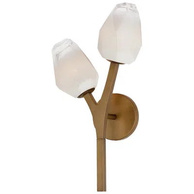 Et2 Blossom 18 3/4"h Natural Aged Brass 2-light Led Wall Sconce