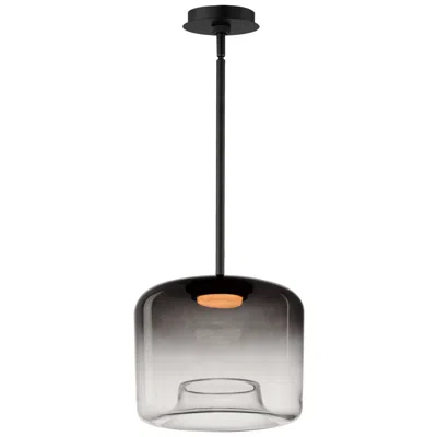 Et2 Bombona 12" Wide Black Led Cylindrical Mini Pendant
