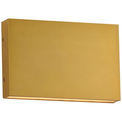 Et2 Brik 12" Natural Aged Brass Led Wall Sconce