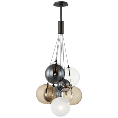 Et2 Burst 19 3/4" Wide Black 9-light Led Pendant