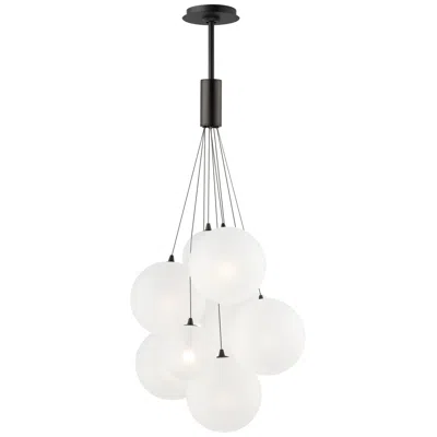 Et2 Burst 19 3/4" Wide Frost/black 9-light Led Pendant