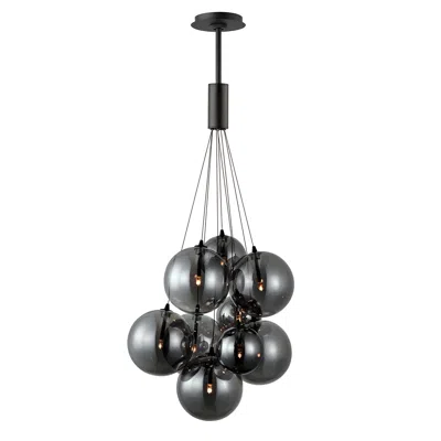 Et2 Burst 19 3/4" Wide Matte Black Led Multi-light Pendant