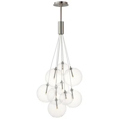 Et2 Burst 19 3/4" Wide Satin Nickel 9-light Led Pendant
