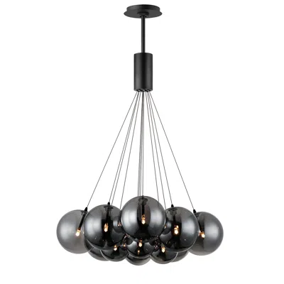Et2 Burst 27" Wide Black 12-light Chandelier
