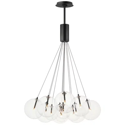 Et2 Burst 27" Wide Black 12-light Led Pendant Light