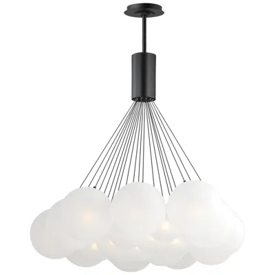 Et2 Burst 35 1/4" Frost/black 20-light Led Pendant