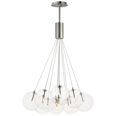 Et2 Burst 47 1/4" Wide Satin Nickel 12-light Led Pendant