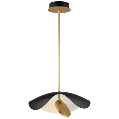 Et2 Carmen 16 1/2" Wide Black And Gold Led Pendant Light