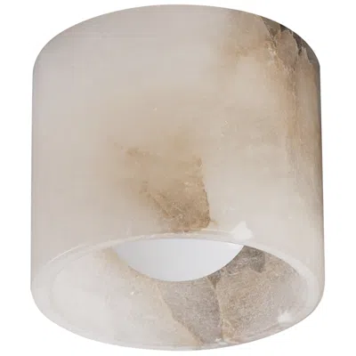 Et2 Cava 5" Wide Alabaster Led Surface Mount