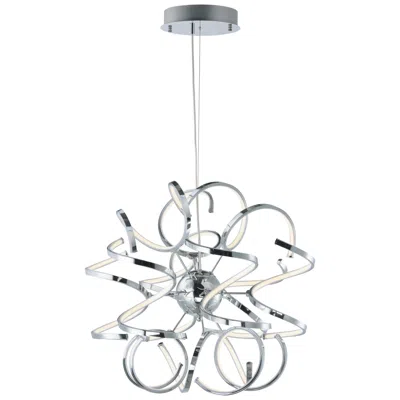 Et2 Chaos 23 1/2" Wide Polished Chrome Led Pendant Light