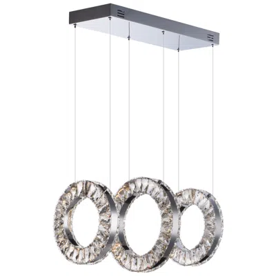 Et2 Charm 20 1/2" Wide Chrome Led Kitchen Island Light Pendant