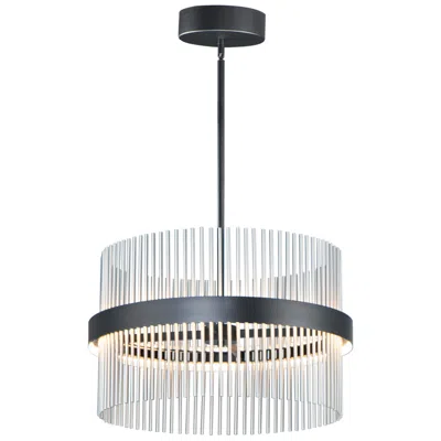Et2 Chimes 23 3/4" Wide Black Nickel Led Pendant Light