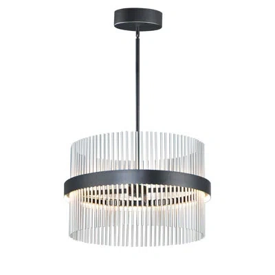 Et2 Chimes Wiz-single Pendant In Black,satin Nickel