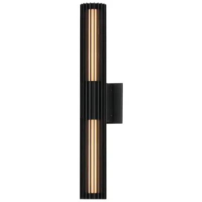 Et2 Citadel 24" High Black Led Outdoor Wall Sconce In Multi