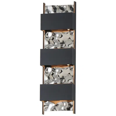 Et2 Coulee Large Led Outdoor Wall Sconce Black