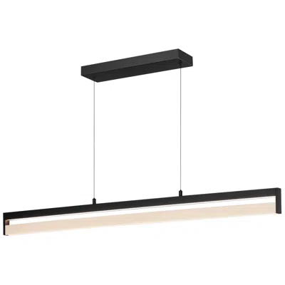 Et2 Crossbar 48" Wide Black Led Linear Pendant