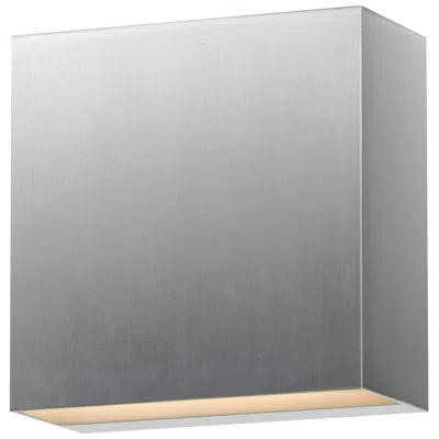 Et2 Cubed 5 1/2" Satin Aluminum 2-light Led Outdoor Sconce In Gray