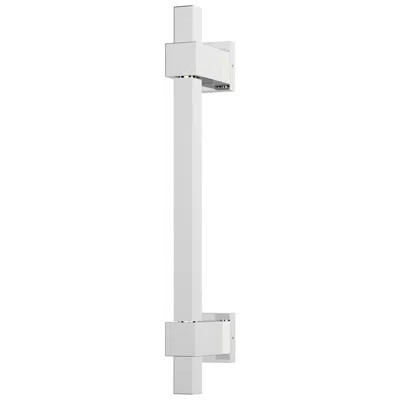 Et2 Cubist 18" Polished Chrome Square Wall Sconce In White