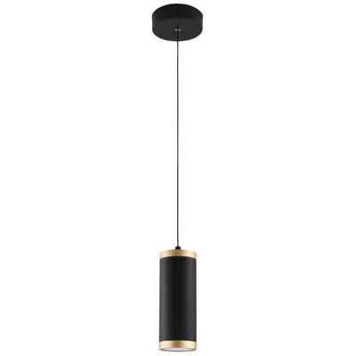 Et2 Cuff 3 1/4" Wide Black And Gold Led Mini Pendant