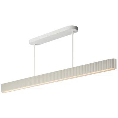 Et2 Delphi 61 1/4" Wide Chalk White Led Linear Pendant