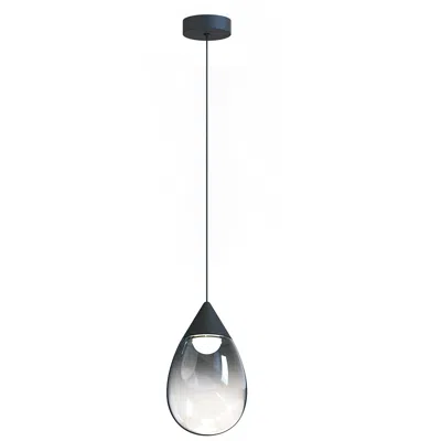 Et2 Dewdrop 7 3/4" Wide Black Led Mini Pendant